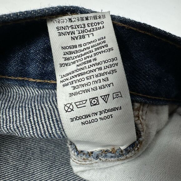 LL Bean Men’s Relaxed Fit Jeans Medium Wash 100% Cotton Classic Straight 40X32 - Picture 16 of 16